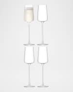 Image 2 of 2: LSA Metropolitan Champagne Flutes, 8 oz. - Set of 4