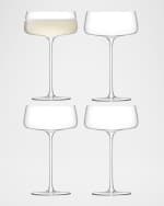 Image 2 of 2: LSA Metropolitan Champagne Saucers, 10 oz. - Set of 4