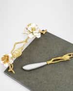 Image 5 of 5: Michael Aram Gardenia Cheeseboard with Knife