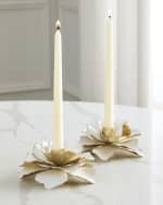 Image 4 of 4: Michael Aram Gardenia Candleholders, Set of 2