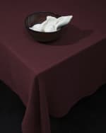 Image 3 of 3: L'Objet Linen Sateen Tablecloth, 70" x 126"