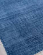 Image 3 of 7: Exquisite Rugs Martelli Modern Hand-Loomed Navy Rug, 8' x 10'