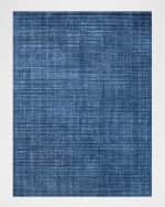 Image 1 of 7: Exquisite Rugs Martelli Modern Hand-Loomed Navy Rug, 8' x 10'