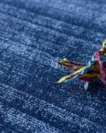 Image 5 of 7: Exquisite Rugs Martelli Modern Hand-Loomed Navy Rug, 8' x 10'