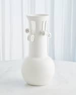 Image 1 of 3: Global Views Spiral Handle Vase, Tall 16"
