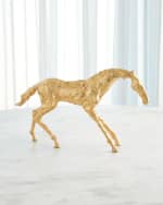 Image 3 of 3: Global Views Cast Stallion Sculpture
