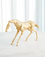 Image 1 of 3: Global Views Cast Stallion Sculpture