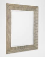 Image 2 of 5: Global Views Delicate Basketweave Wall Mirror