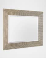 Image 4 of 5: Global Views Delicate Basketweave Wall Mirror