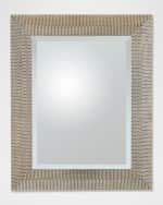Image 1 of 5: Global Views Delicate Basketweave Wall Mirror