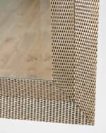 Image 5 of 5: Global Views Delicate Basketweave Wall Mirror