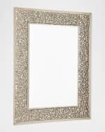 Image 2 of 4: Global Views Golden Stone Wall Mirror, 60"