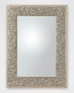 Image 1 of 4: Global Views Golden Stone Wall Mirror, 60"