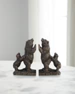 Image 1 of 4: John-Richard Collection Ursine Bookends, Set of 2