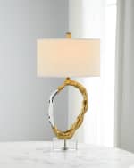 Image 2 of 2: John-Richard Collection Metallic Ice 32.5" Table Lamp