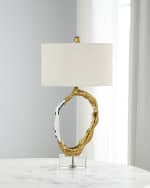 Image 1 of 2: John-Richard Collection Metallic Ice 32.5" Table Lamp