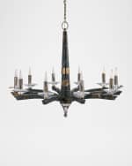 Image 1 of 2: John-Richard Collection Inverness 10-Light Marble Chandelier, 53" Round