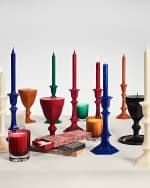 Image 3 of 4: Baccarat Harcourt Goblet Candle, Orange