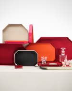 Image 2 of 3: Baccarat Octagon Large Lacquered Tray, 24"