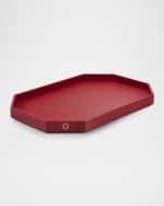 Image 1 of 3: Baccarat Octagon Large Lacquered Tray, 24"