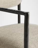 Image 4 of 5: Arteriors Barbana Dining Arm Chair
