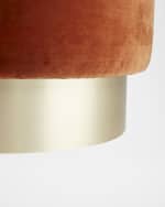 Image 3 of 4: Arteriors Avalon Velvet Ottoman