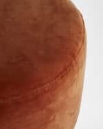 Image 4 of 4: Arteriors Avalon Velvet Ottoman