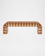 Image 2 of 4: Arteriors Hutchins Braided Leather Bench, 60"