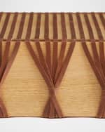 Image 4 of 4: Arteriors Hutchins Braided Leather Bench, 60"