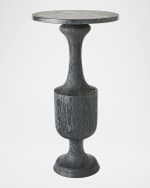 Image 4 of 5: Global Views Vessel 29" Side Table, Black
