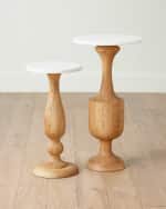 Image 5 of 5: Global Views Vessel 29" Side Table, Natural