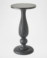 Image 3 of 5: Global Views Vessel 23.5" Side Table, Black