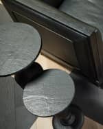 Image 5 of 5: Global Views Vessel 23.5" Side Table, Black