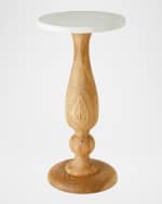 Image 3 of 5: Global Views Vessel 23.5" Side Table, Natural