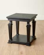 Image 2 of 3: Global Views Josephine Side Table, Black