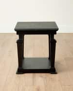 Image 3 of 3: Global Views Josephine Side Table, Black