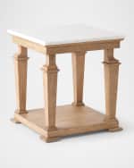 Image 1 of 5: Global Views Josephine Side Table, Natural