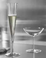 Image 3 of 4: Orrefors Geometry Champagne Glasses, Set of 2