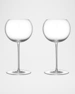 Image 1 of 3: Orrefors Geometry 17.5 oz. White Wine Glasses, Set of 2
