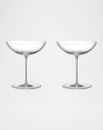 Image 3 of 3: Orrefors Geometry 9 oz. Cocktail Glasses, Set of 2