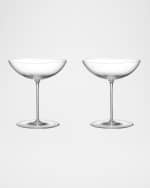 Image 1 of 3: Orrefors Geometry 9 oz. Cocktail Glasses, Set of 2