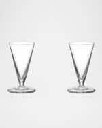 Image 3 of 3: Orrefors Geometry 2 oz. Snaps Glasses, Set of 2