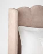 Image 5 of 8: Haute House Annabelle California King Wingback Bed