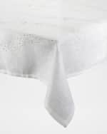 Image 1 of 3: Kim Seybert Pin Dot Tablecloth, 66" x 126"