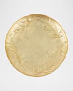 Image 2 of 2: Vietri Moon Glass Olive Salad Plate