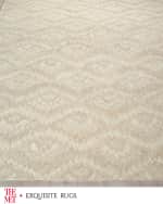 Image 4 of 8: Exquisite Rugs x THE MET Bargello Hand-Tufted Beige Rug, 9' x 12'