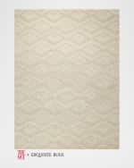 Image 1 of 8: Exquisite Rugs x THE MET Bargello Hand-Tufted Beige Rug, 9' x 12'