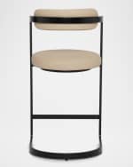 Image 4 of 6: Interlude Home Baldwin Vegan Leather 26" Counter Stool