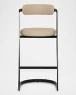 Image 2 of 5: Interlude Home Baldwin Vegan Leather 30" Bar Stool