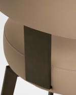 Image 5 of 6: Interlude Home Clermont Vegan Leather 25" Counter Stool